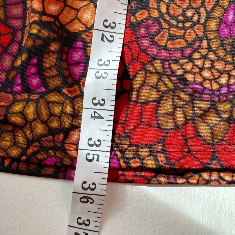 C'est La Vie Colorful Mosaic Print Midi Dress - Picture 12 of 13